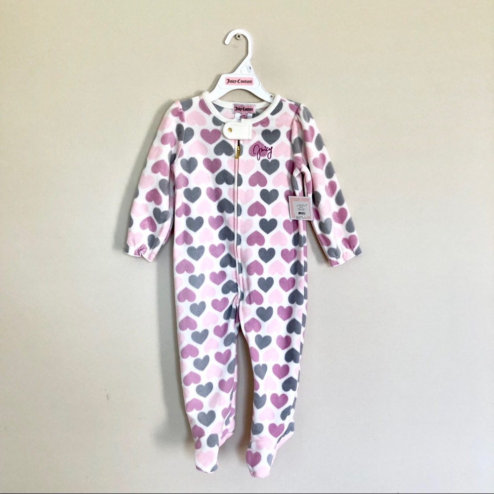 BNWT Toddler Juicy Couture Footed Onesie 2T